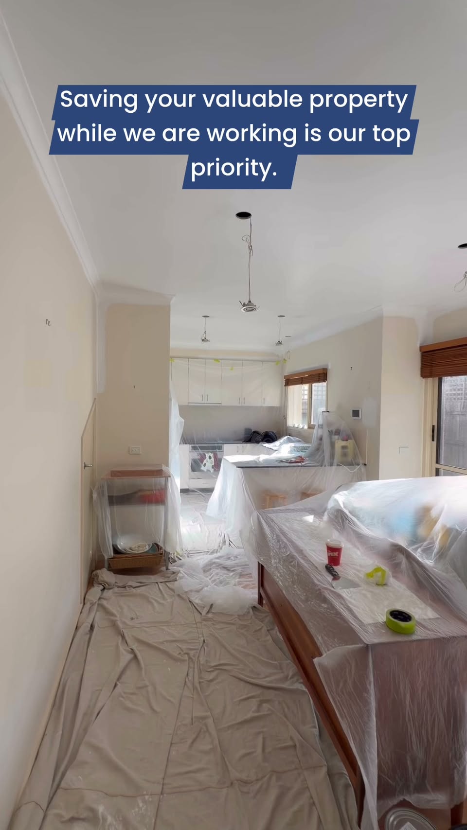 Full property protection and prep by SBK Precision Coating