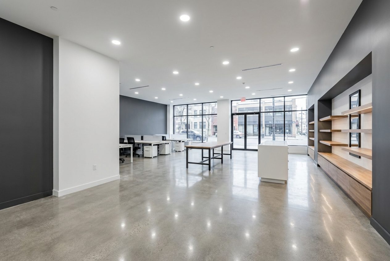Commercial office repaint by SBK Precision Coating