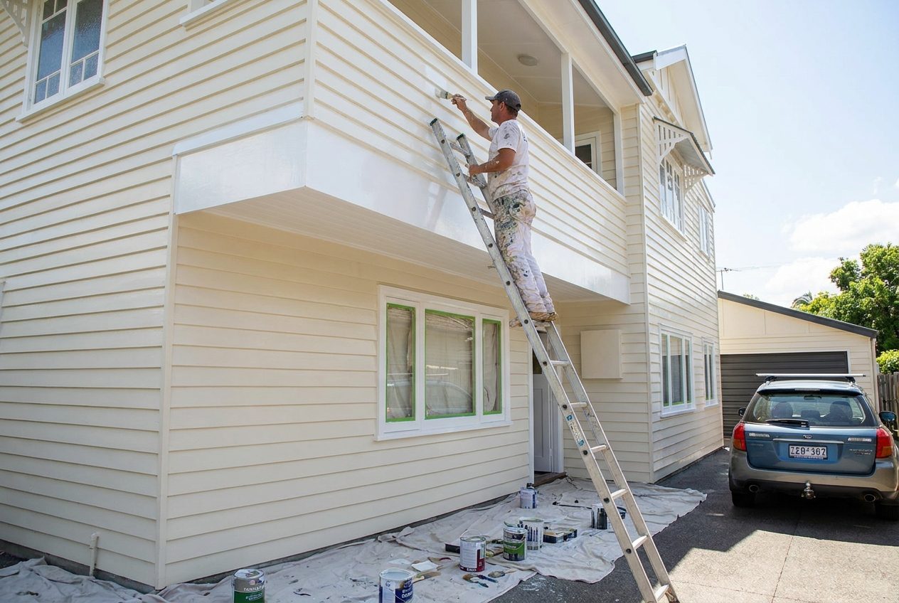 Weatherboard exterior painting by SBK Precision Coating